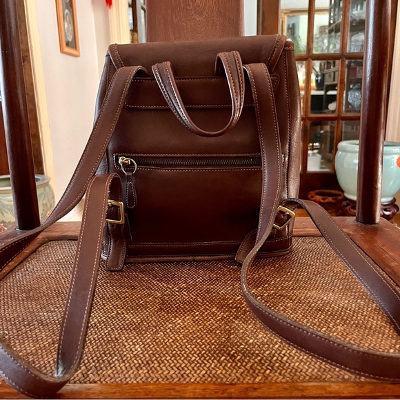 vintage coach leather backpack main image 5